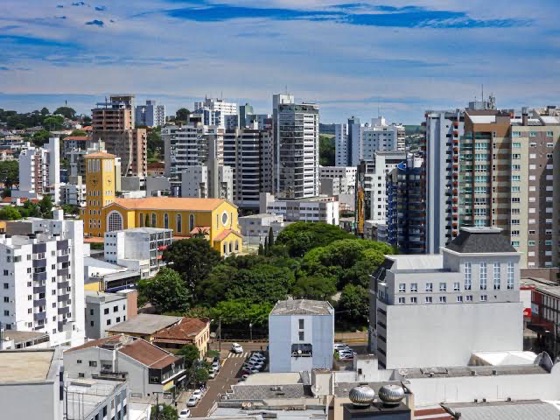 Vista de Pato Branco, no interior do Paraná